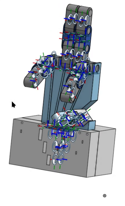 Finger and thumb mates driven to flexion in Onshape