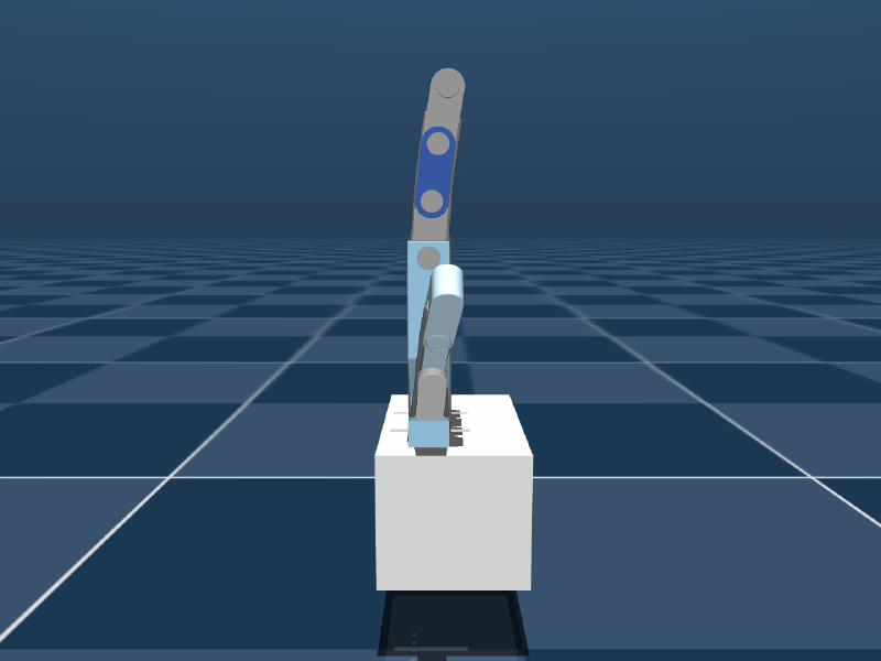 Side view of the twin pushed open